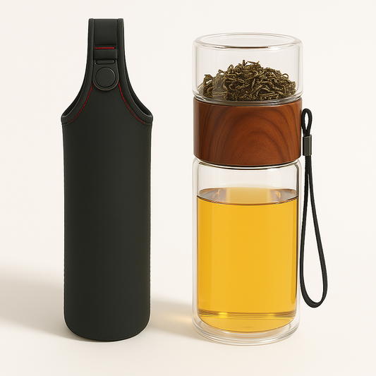 Bouteille d'Infusion Double Paroi 230ml – Thé Nomade et Écoresponsable - Mixoya