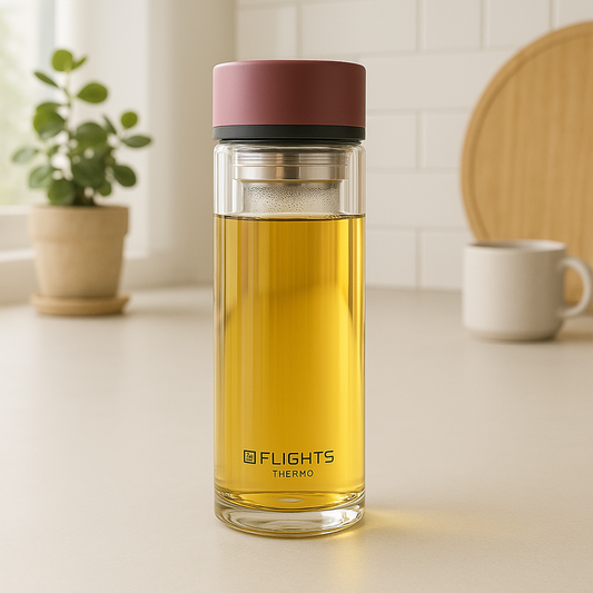 Bouteille à infusion en verre borosilicate – Double paroi isotherme 350ml/420ml - Mixoya