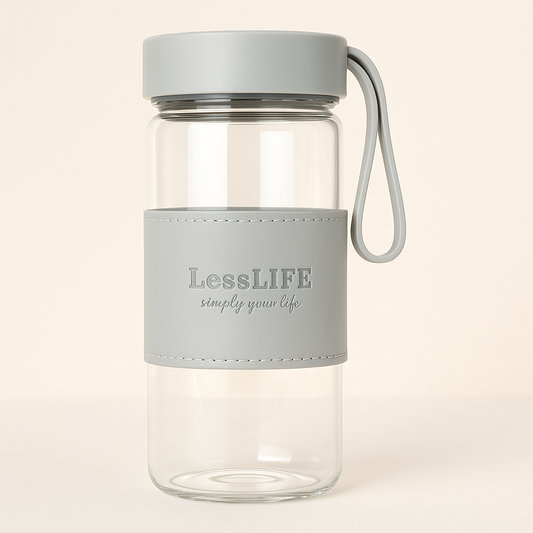 Bouteille en verre LessLIFE – Élégance nomade, pureté préservée - Mixoya