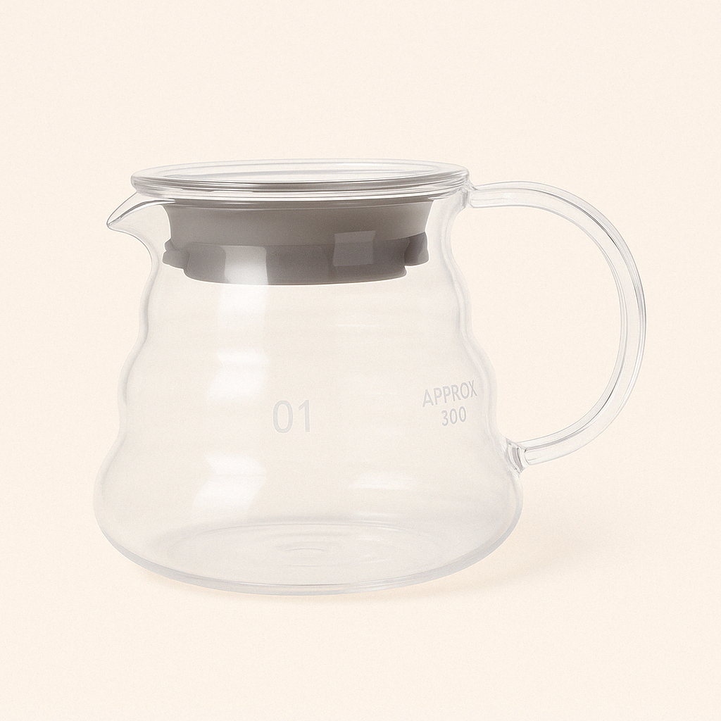 Carafe à Café en Verre Borosilicate 360ml - L'élégance de la Décantation Moderne - Mixoya
