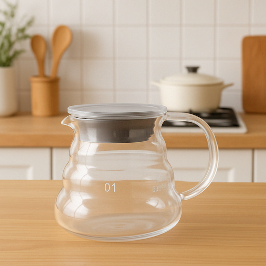 Carafe à Café en Verre Borosilicate 360ml - L'élégance de la Décantation Moderne - Mixoya