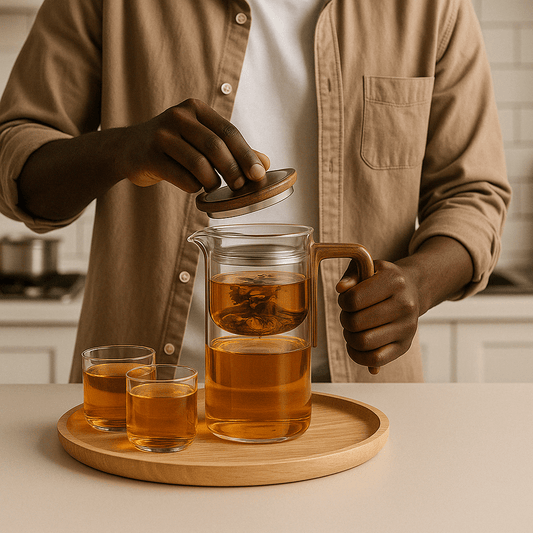 Théière Infuseur Verre Borosilicate 500ml–700ml | Sublimez Votre Moment Thé - Mixoya