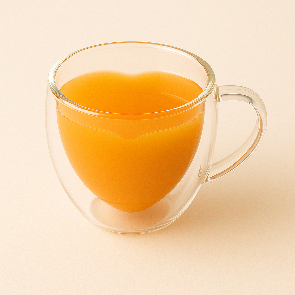 Tasse en Verre Double Paroi Forme Cœur – Élégance Romantique 180/240 ml - Mixoya