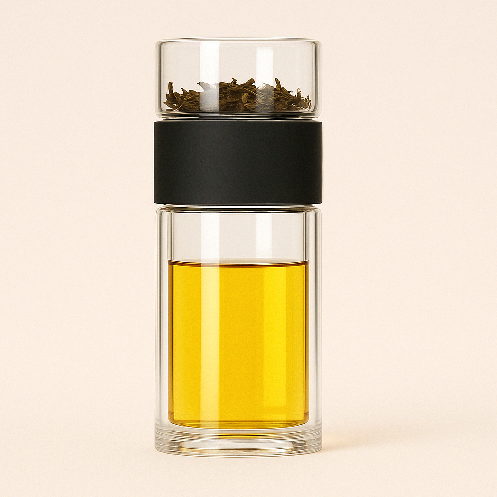 Bouteille d'Infusion Double Paroi 230ml – Thé Nomade et Écoresponsable - Mixoya