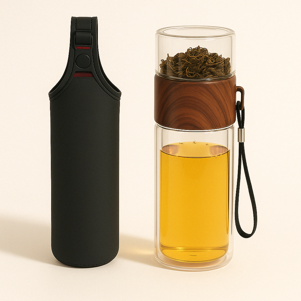 Bouteille d'Infusion Double Paroi 230ml – Thé Nomade et Écoresponsable - Mixoya
