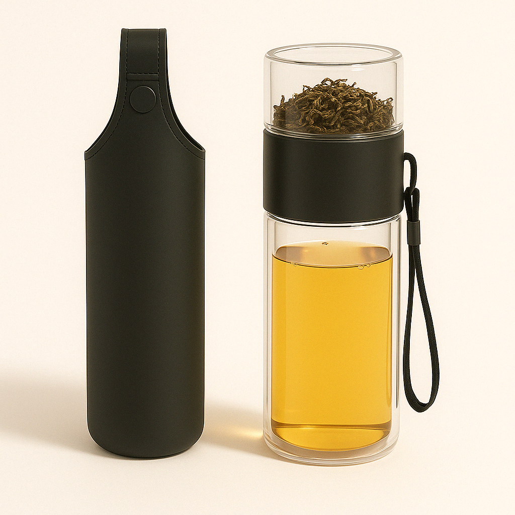Bouteille d'Infusion Double Paroi 230ml – Thé Nomade et Écoresponsable - Mixoya
