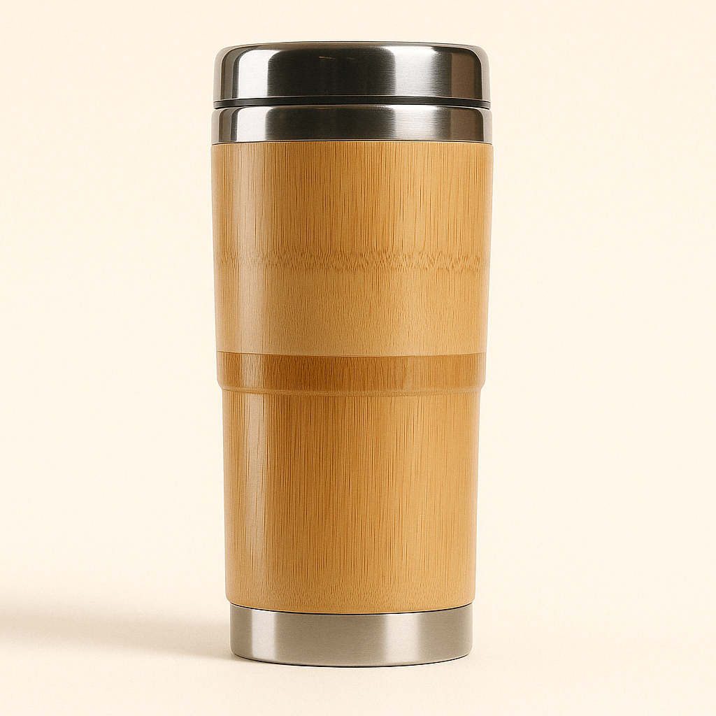 Mug Isotherme Bambou et Inox 500ml – Conservation 12h - Mixoya