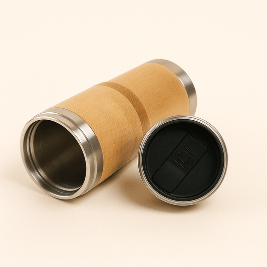 Mug Isotherme Bambou et Inox 500ml – Conservation 12h - Mixoya