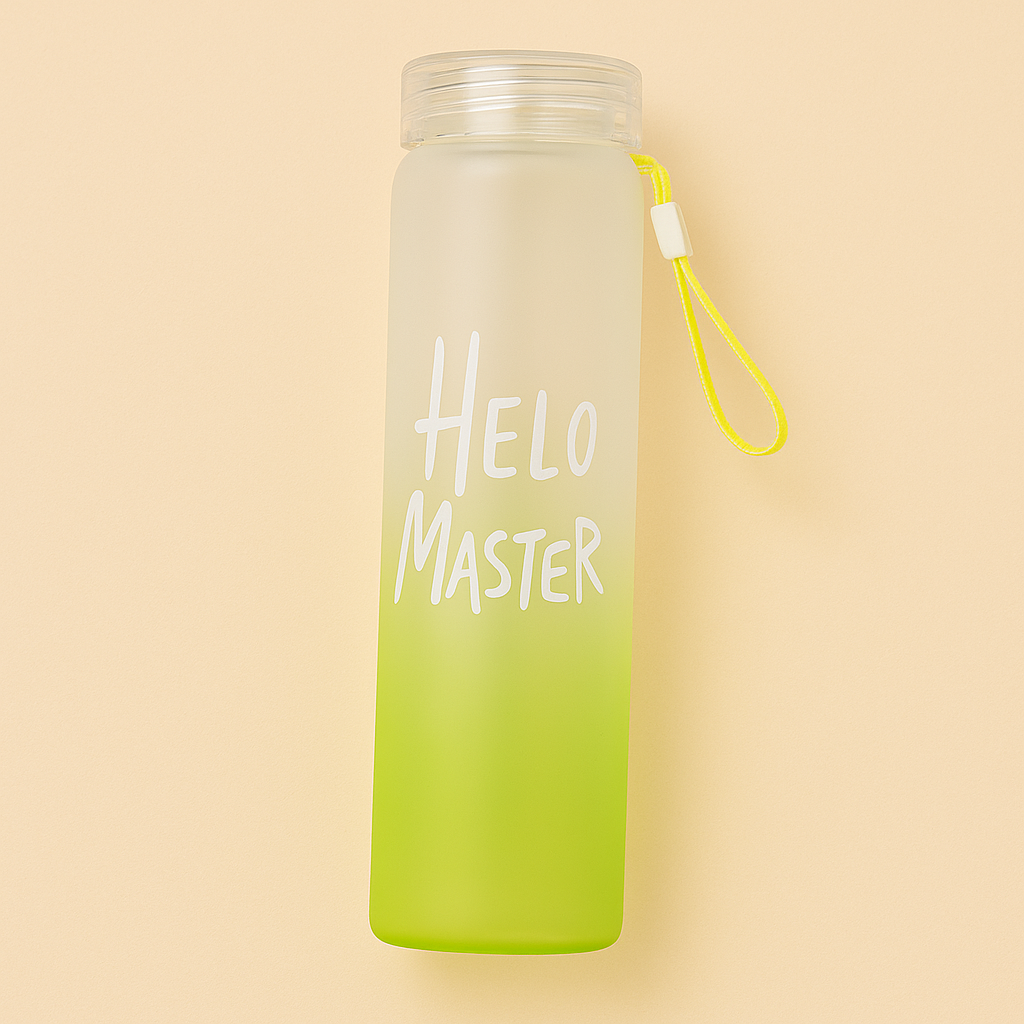 Bouteille en Verre HelloMaster — La Gourde Isotherme Élégante & Écologique - Mixoya