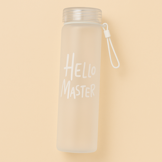 Bouteille en Verre HelloMaster — La Gourde Isotherme Élégante & Écologique - Mixoya