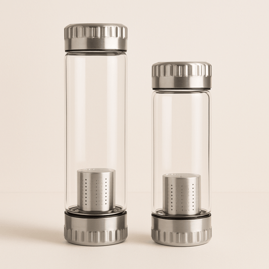 Bouteille en Verre et Acier Inox – Design Élégant & Thermo-Isolant - Mixoya