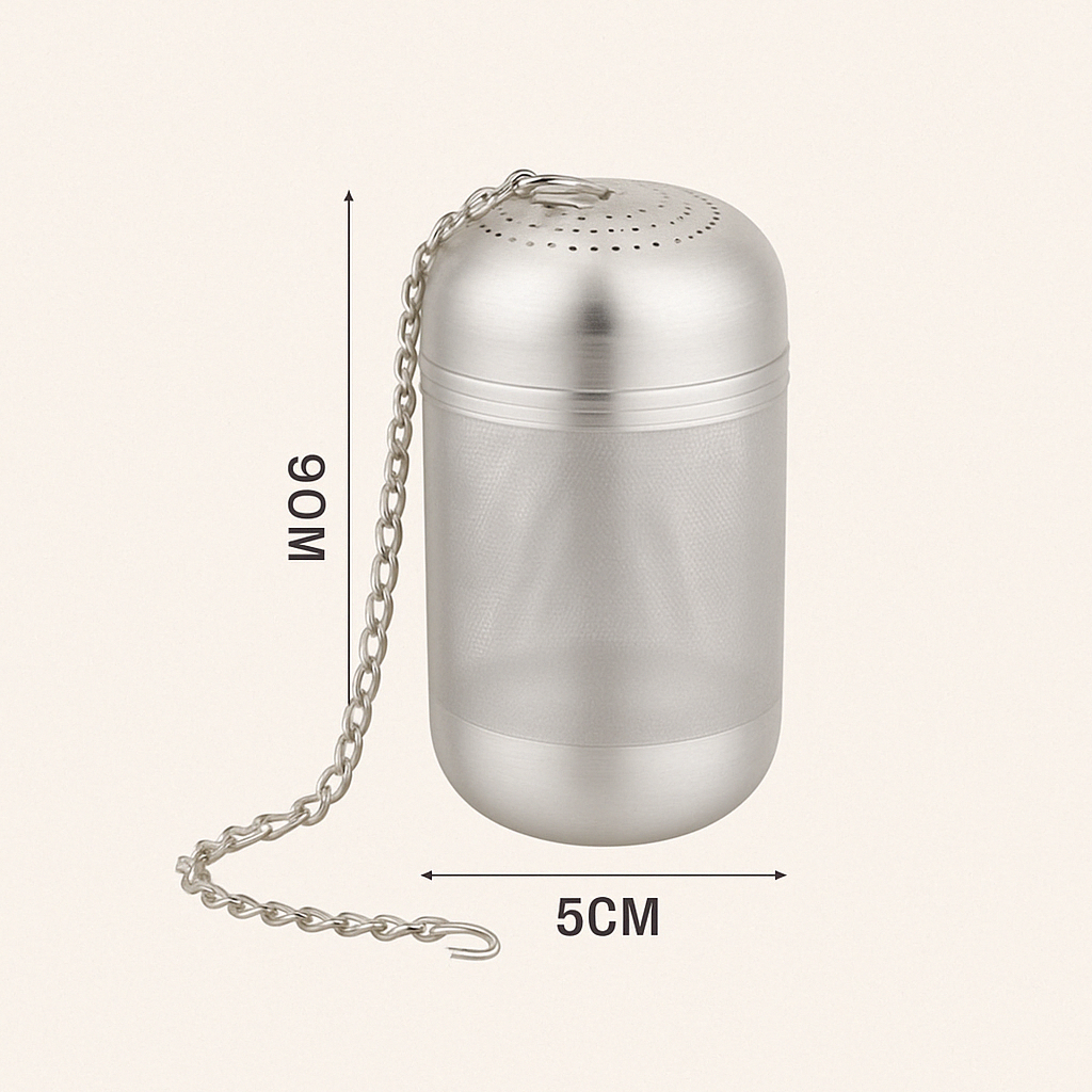 Infuseur à Thé Cylindrique Inox – Design Élégant & Haute Contenance - Mixoya