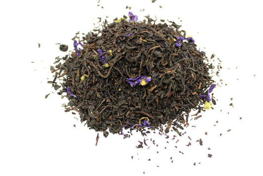Thé Noir Earl Grey Mauve - 50g Feuilles en Vrac Premium - Mixoya