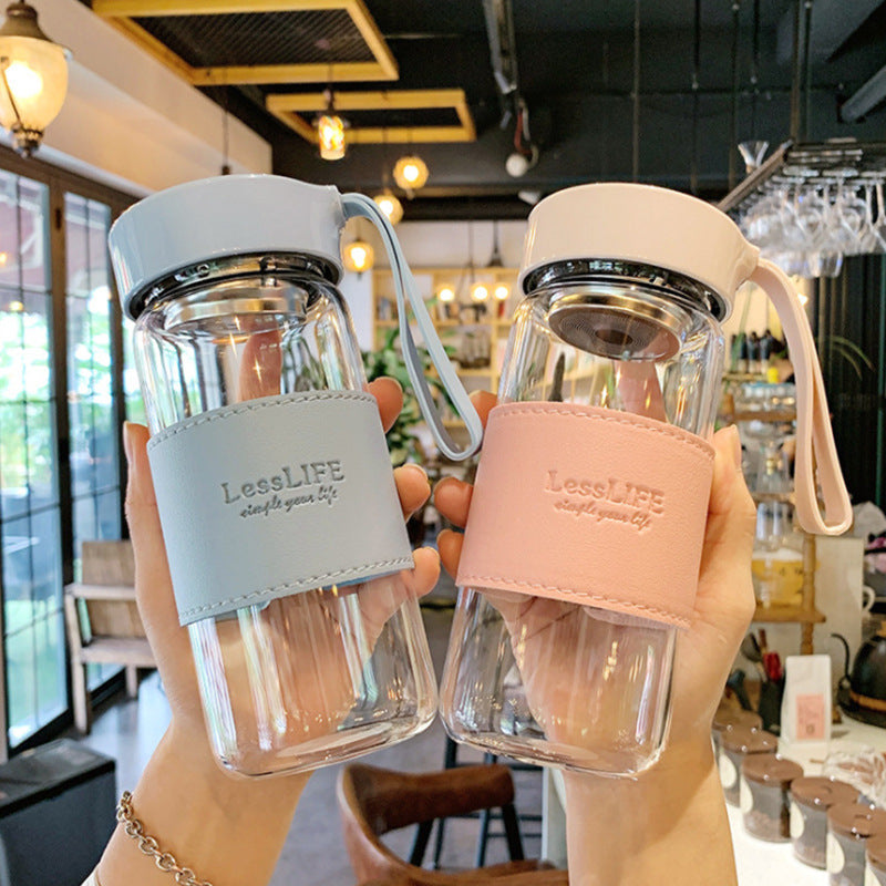 Bouteille en verre LessLIFE – Élégance nomade, pureté préservée - Mixoya