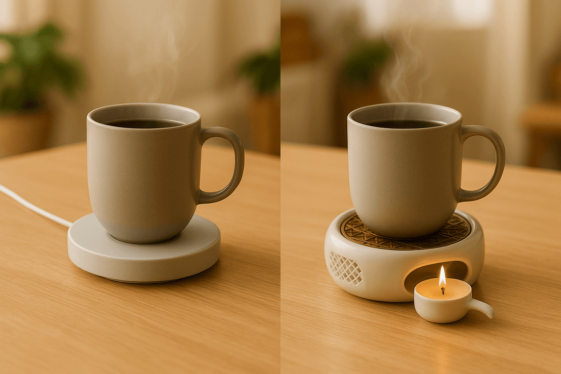 Plaques chauffantes USB vs bougie : quel système de maintien au chaud pour quel usage ? - Mixoya