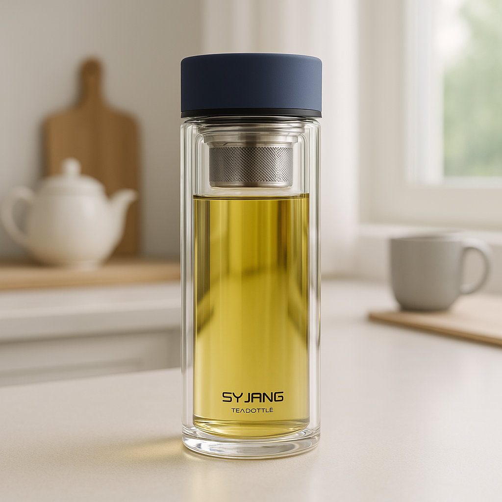 Bouteille à infusion en verre borosilicate – Double paroi isotherme 350ml/420ml - Mixoya