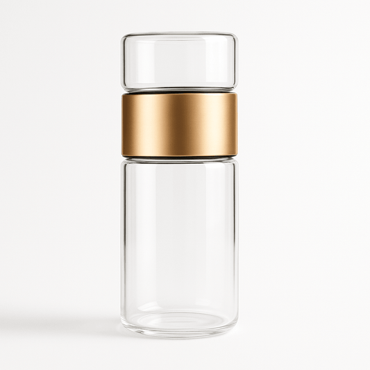 Bouteille à Thé Infusée en Verre 390 ml - Double Chambre & Filtre - 4 Coloris - Mixoya
