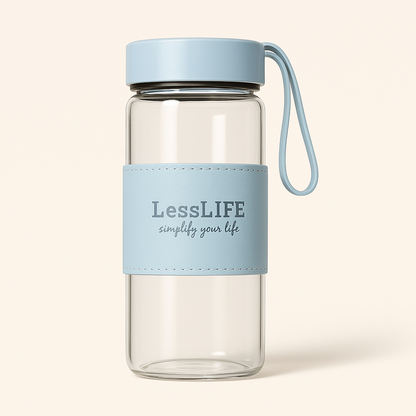 Bouteille en verre LessLIFE – Élégance nomade, pureté préservée - Mixoya