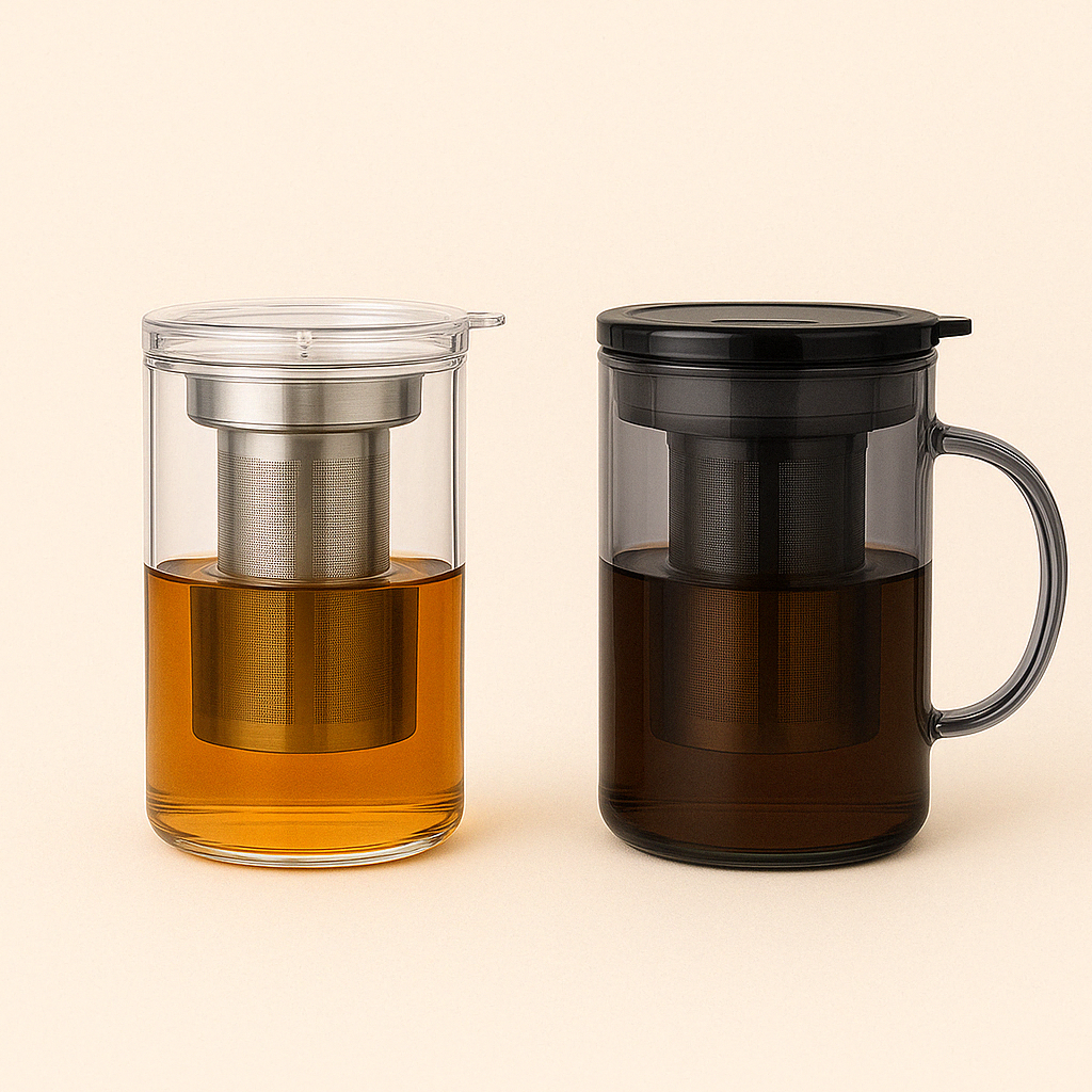 Théière en Verre Borosilicate avec Filtre Inox – Infusion Parfaite, Élégance Moderne - Mixoya