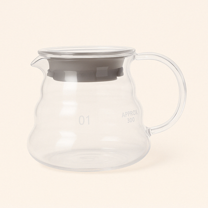 Carafe à Café en Verre Borosilicate 360ml - L'élégance de la Décantation Moderne - Mixoya