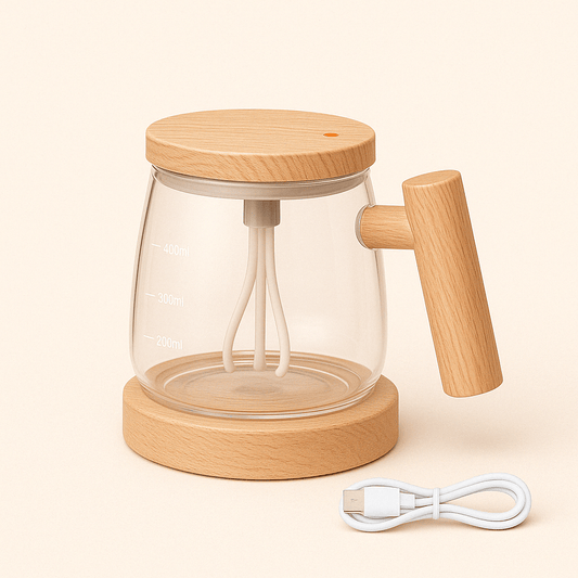Tasse à Café Électrique Auto-Agitante 400ml – Rechargeable USB et Haute Vitesse - Mixoya