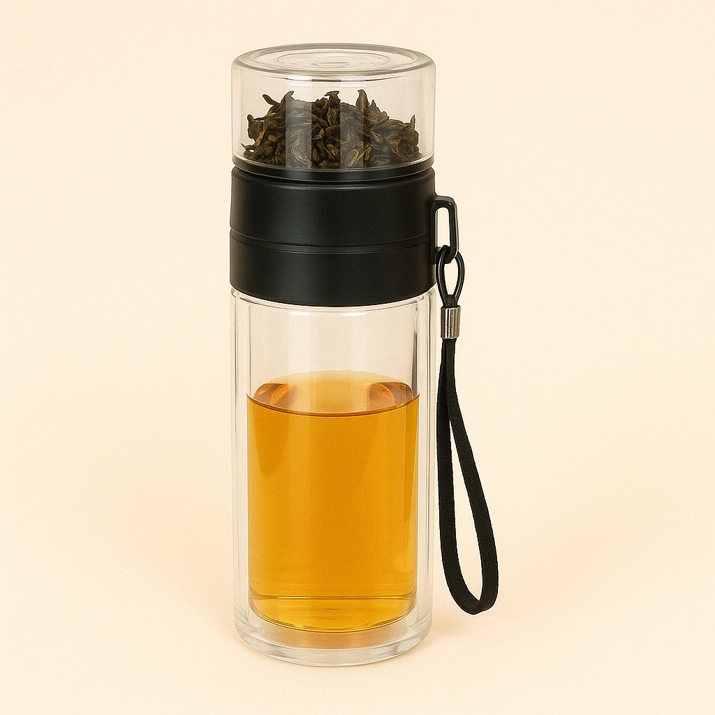 Bouteille d'Infusion Double Paroi 230ml – Thé Nomade et Écoresponsable - Mixoya