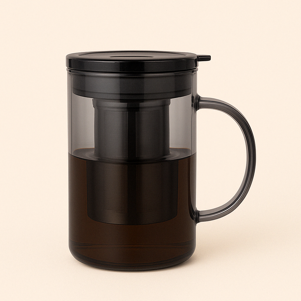 Théière en Verre Borosilicate avec Filtre Inox – Infusion Parfaite, Élégance Moderne - Mixoya