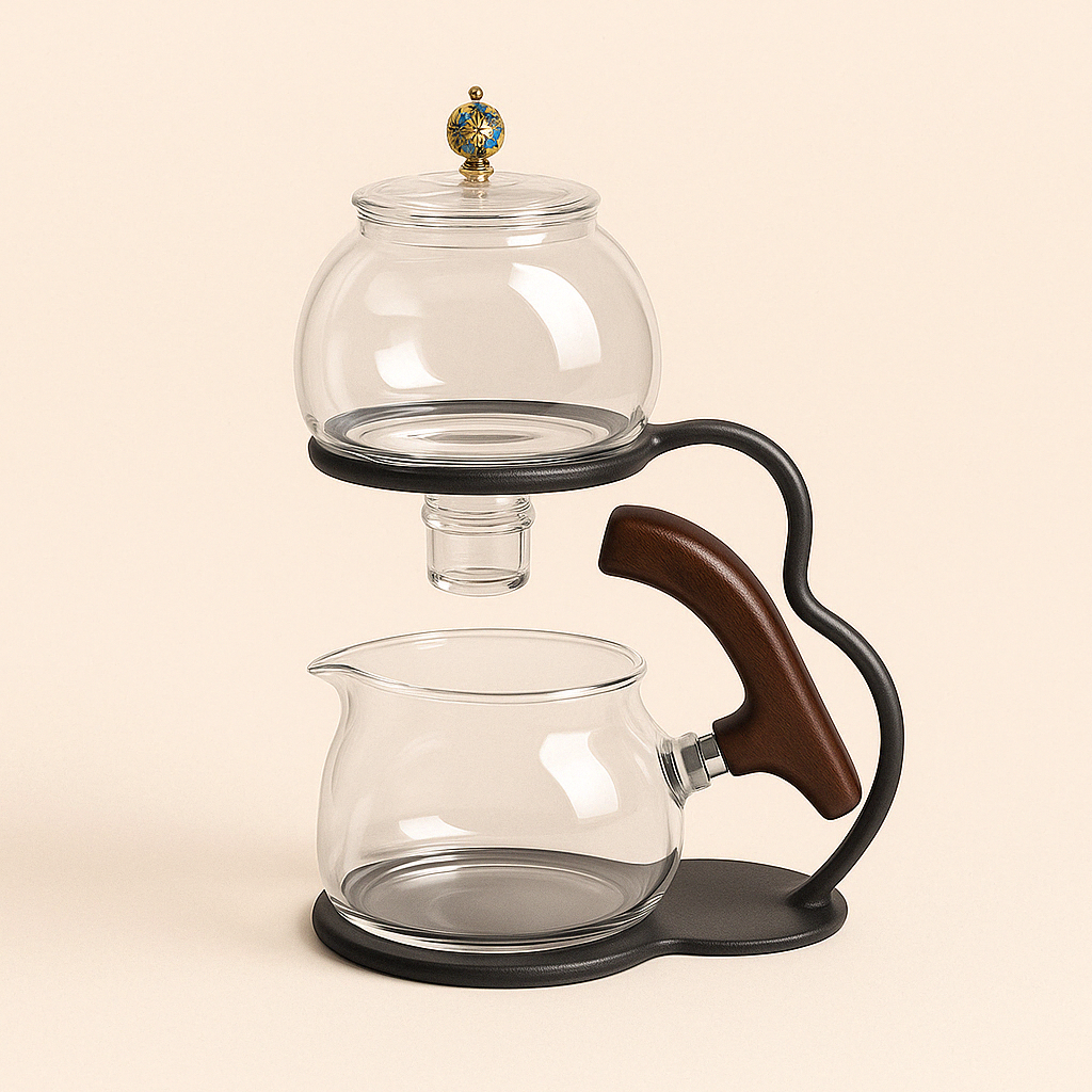 Théière en verre à gravité – Élégance et précision d'infusion - Mixoya