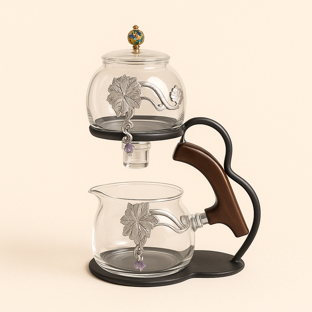 Théière en verre à gravité – Élégance et précision d'infusion - Mixoya