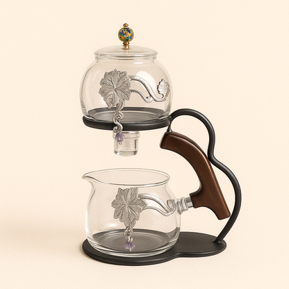 Théière en verre à gravité – Élégance et précision d'infusion - Mixoya