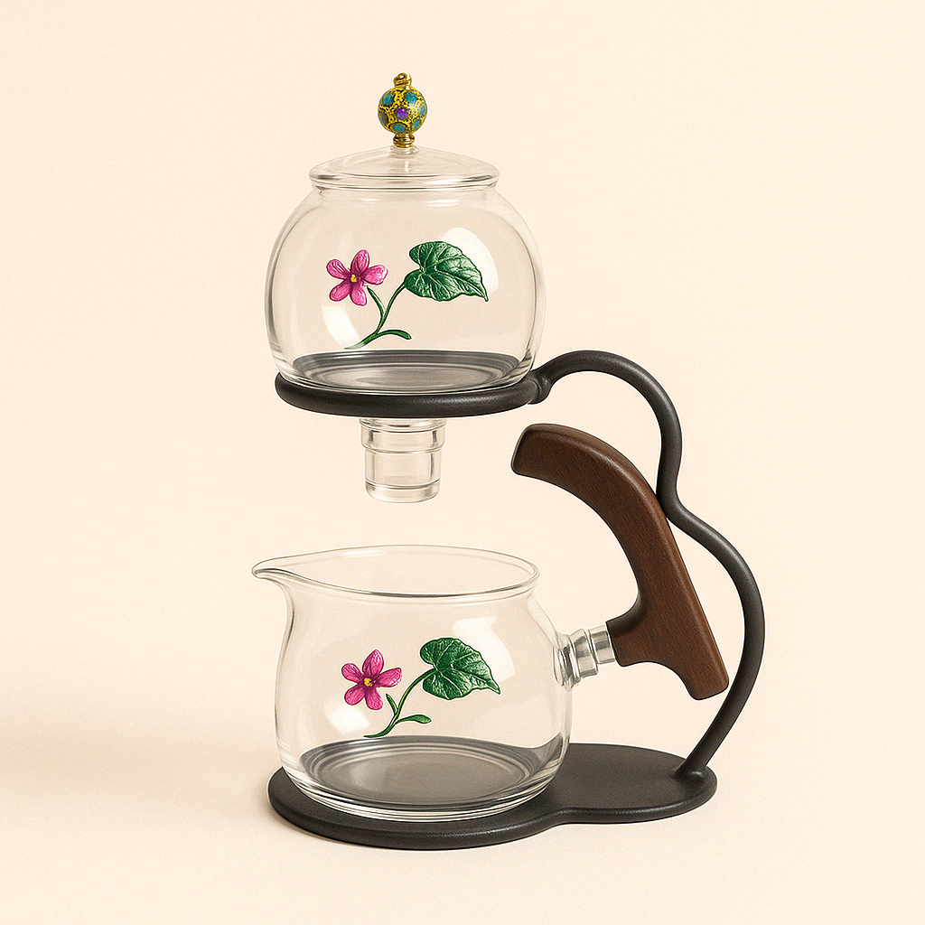 Théière en verre à gravité – Élégance et précision d'infusion - Mixoya