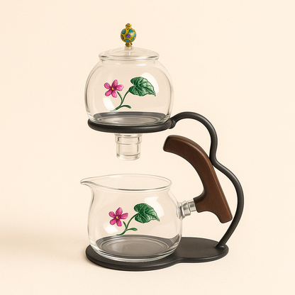 Théière en verre à gravité – Élégance et précision d'infusion - Mixoya