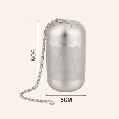 Infuseur à Thé Cylindrique Inox – Design Élégant & Haute Contenance - Mixoya